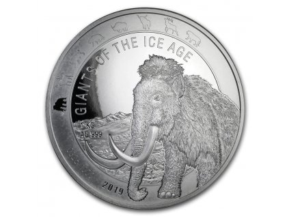 Investiční stříbrná mince Mamut Srstnatý 1 Kg 2020