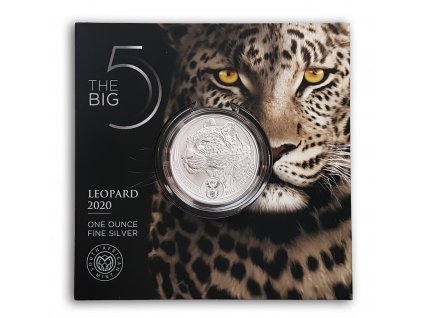 Moderní stříbrná mince Leopard 2020 proof 1 Oz