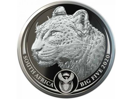 Moderní stříbrná mince Leopard 2020 proof 1 Oz