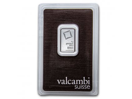 5 gram platinum bar valcambi in assay 209225 slab