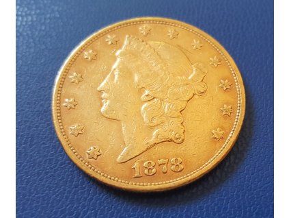 Zlatý 20dollar 1878-double eagle