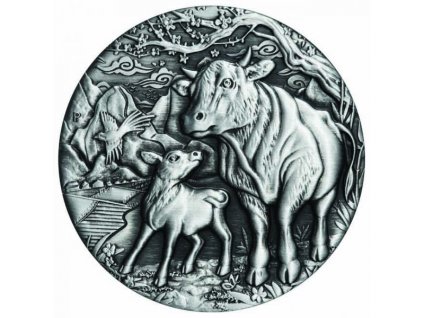 Stříbrná mince Rok Býka 2021 2 Oz