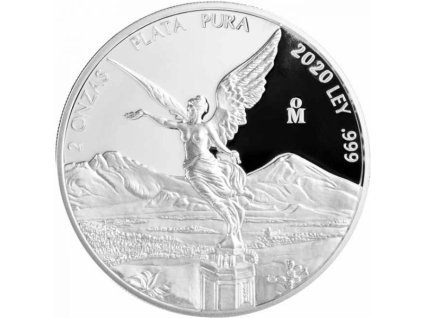 Stříbrná moderní mince 2020 Libertad proof 2 Oz 2021