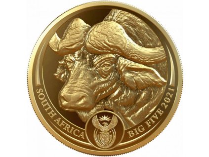 Moderní zlatá mince Buffalo - Big Five 1 Oz 2021 proof