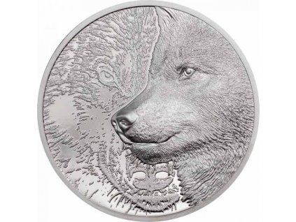 Sběratelská platinová mince Mystický vlk 2021 1 Oz