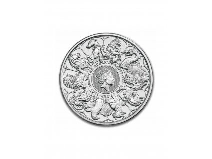 Stříbrná mince -heraldická série závěrečná mince 2 Oz-2021