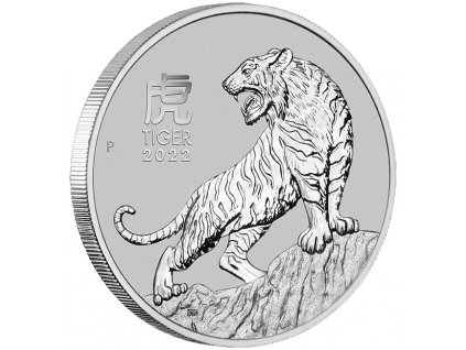 Investiční platinová mince 1 Oz -Tygr 2022-100 AUD lunární série III.