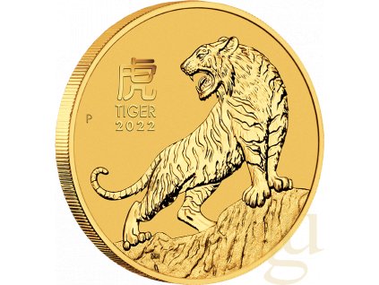 Zlatá mince rok tygra 2022-1 Oz -lunární série III.