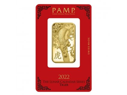 Investiční zlatý slitek PAMP Rok tygra  2022 1 Oz