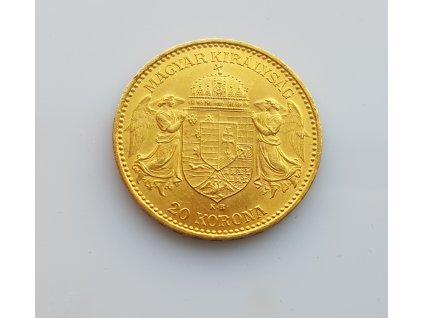 Zlatá 20koruna 1896 K.B