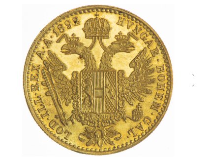 Zlatý dukát Františka Josefa I.-1892 stav 0/0