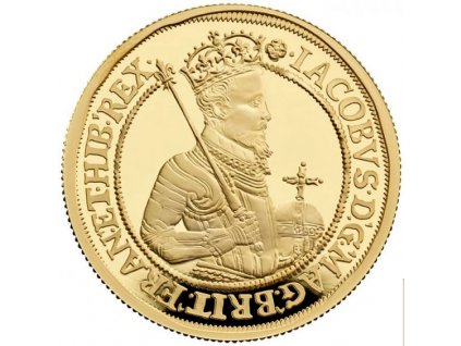 Zlatá mince Král Jakub I. 2 Oz , proof
