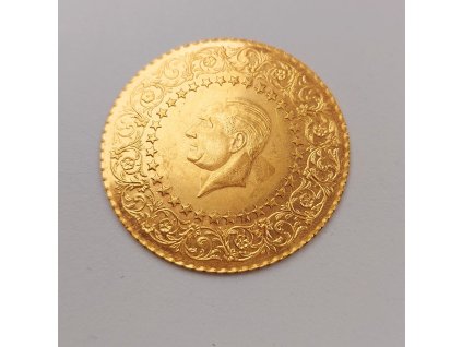 Zlatá mince 250 kuruš-Ataturk-Turecko
