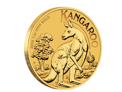 Investiční zlatá mince australský klokan-nugget -2023 1 Oz