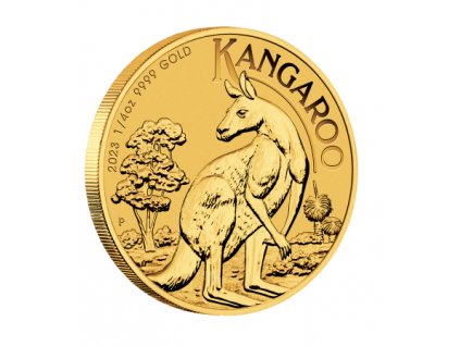 zlatá investiční australská mince nugget 1/4 Oz 2023