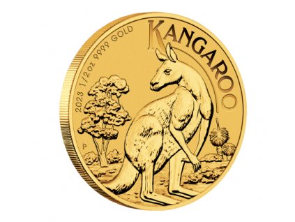 investiční zlatá mince australský klokan (nugget) 1/2 Oz 2023
