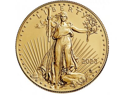 investiční zlatá mince Americký Eagle 1 Oz 2023-nový typ
