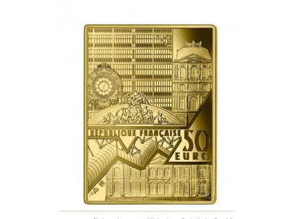 Investiční zlatá mince - hranatá - 1/4 Oz s motivem Marie Antoinette 2023