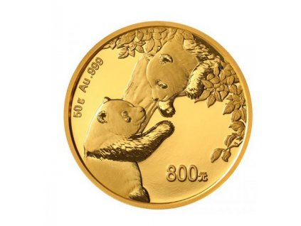 Investiční zlatá mince čínská Panda 2023 50g proof