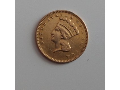 zlatý americký 1 dollar-Princezna 1856