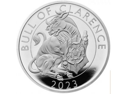 Stříbrná mince Bull of Clarence 1 Oz-2023-proof