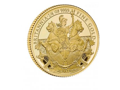 Investiční zlatá mince Britannia 2023 proof-1/4 Oz