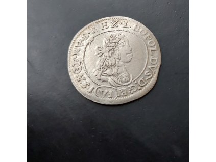 Stříbrný 6 krejcar  Leopold I. 1672