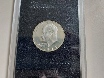 Stříbrný 1 dollar -Eisenhower 1973