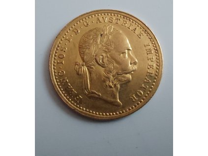 Zlatý dukát Františka Josefa I.-1876 stav 1/0