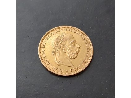 Zlatá mince Dvacetikoruna Františka Josefa I. rakouská ražba 1899