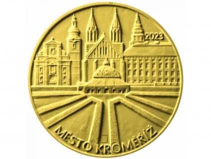 Zlatá mince 5000 Kč 2023 Kroměříž Proof-1/2 OZ