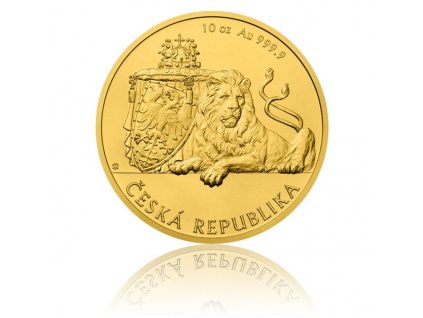 Zlatá mince Český lev 2017-10 Oz