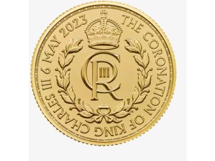 Investiční zlatá mince Korunovace 1/4 Oz 2023-Charles III.