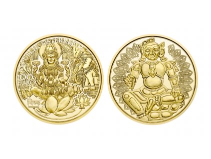 Zlatá mince 100 Eur -Zlato Indie 2023 proof