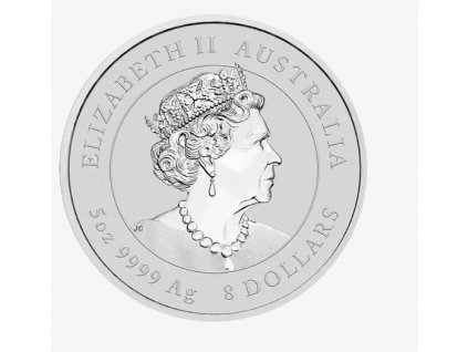 Stříbrná mince rok králíka 2023-5 Oz -lunární série III.