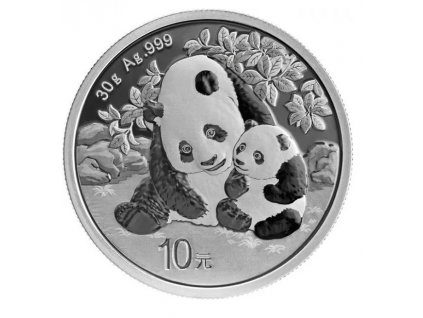 investiční stříbrná mince čínská panda 2024