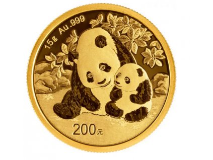 Zlatá mince Panda 20124-15g