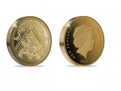 Zlatá mince Maorské umění-2024- Rūaumoko-Strážce vulkánu- proof 1 Oz