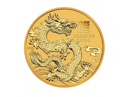 Zlatá mince rok draka 2024-2 Oz -lunární série III.