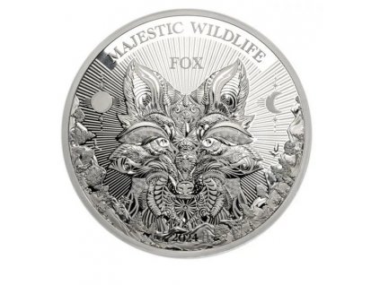 Stříbrná mince Majestátní svět zvířat - Liška 1kg