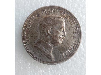 Italská 2 lira Vittorio Emanuelle III.-1916