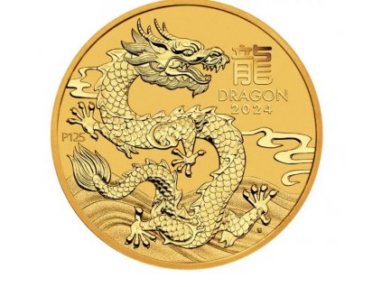 Zlatá mince rok Draka 2024-1/20 Oz -lunární série III.