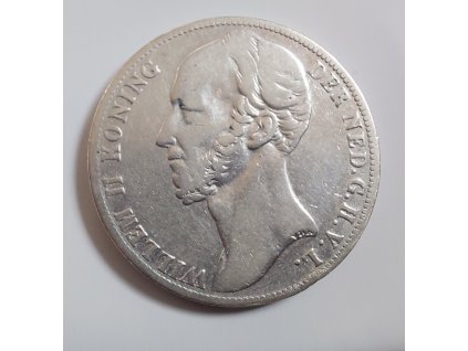 Stříbrný 1 gulden Wilém II.1848