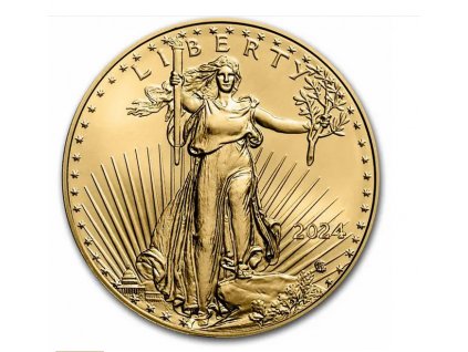 investiční zlatá mince Americký Eagle 1 Oz 2024-nový typ