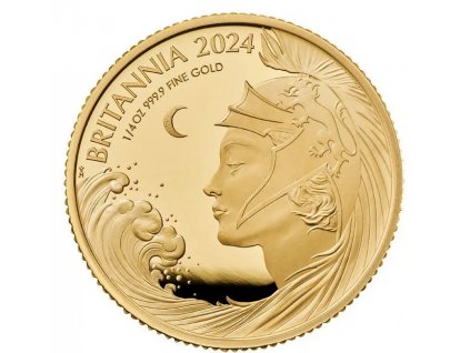 zlatá mince Britannia 2024 proof-1/4 Oz
