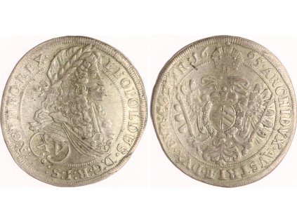 Stříbrný 15 krejcar  Leopold I. 1695