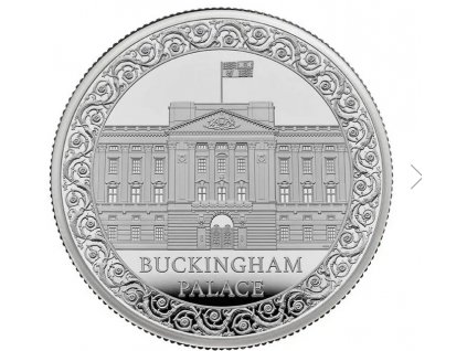 Stříbrná mince Bukhinghamský palác 2024-sídlo královské rodiny