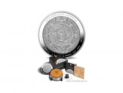 Stříbrná mince Aztécký kalendář 2013-1 kg-provedení proof