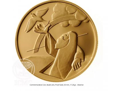Zlatá mince  Archa Noemova-Izrael-1998-10 šekelů