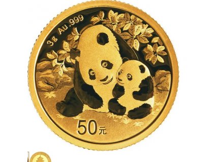 zlatá mince Panda 2024-3 gramy